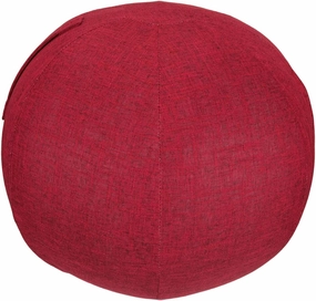 Balance Ball Cover - Yoga Ball Cover, Sitting Balls Protective Skin, Anti Scratch, Foldable, Lightweight, Red 55cm (Thickened)
