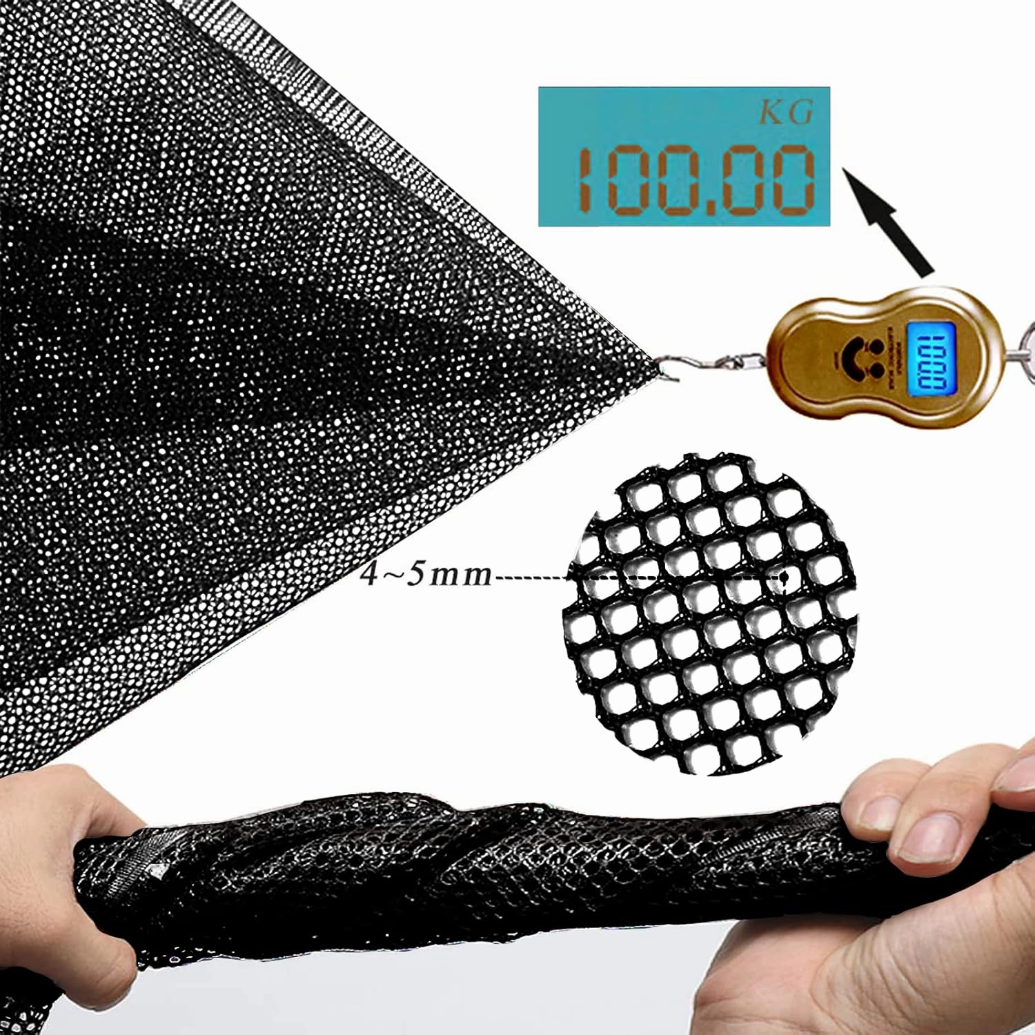 Banister Guard for Baby, Balcony Netting for Pets, 15ft x 3ft, Baby Safety Stairs Rail Net Provides Your Baby with a Environment, Baby Stair Net Fit for Child, Small Pet, Toy - Black