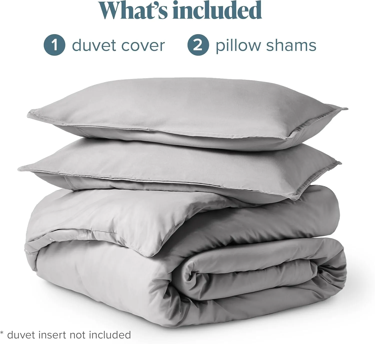 Bare Home Bedding Duvet Cover Queen Size - Premium 1800 Super Soft Collection - Lightweight, Cooling - Soft Breathable Bedding Duvet Cover (Queen, Light Grey)