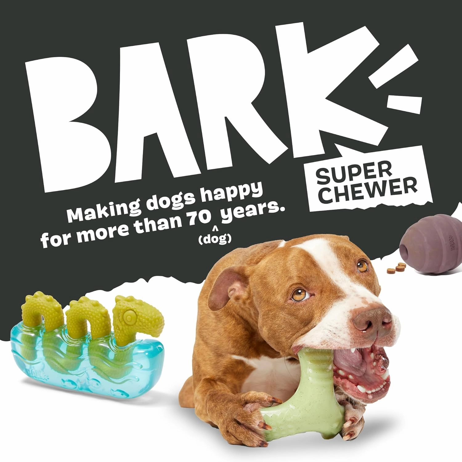Barkbox Habanero Pupper Dog Toy for Medium Dogs Built for Aggressive Chewers, Who Love Tugging, Tossing and Thrashing Fun