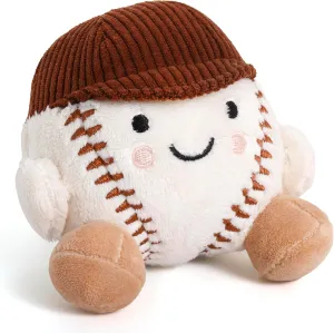 Baseball Stuffed Animal, Baby Baseball Plush Sports Toy, Baby Sports Toys, Plushies for Boys and Girls