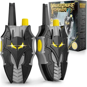 Bat Walkie Talkies for Kids 2000 FT Range, Cool Flash Eye Lights, 2 Pack 2 Way Radio Walkie Talkies Toys for 3 4 5 6 7 8 9 10 Year Old Boys, Outdoor Hiking Toys for Kids 3-5 4-6 6-8 Boys Birthday Gift