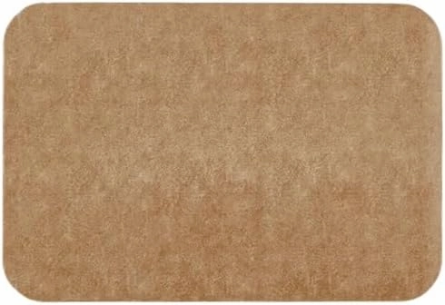 Bathroom Mat Quick Dry, Bathroom Rugs Non Slip Washable Thin Absorbent Bath Mat Fits Under Door Bathroom Floor Mat Perfect for Bath, Shower, or Sink 16"x24" Camel