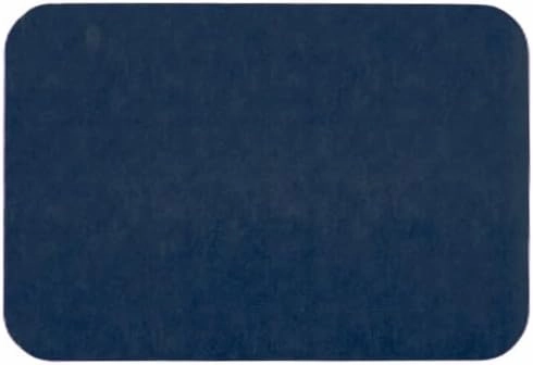Bathroom Mat Quick Dry, Bathroom Rugs Non Slip Washable Thin Absorbent Bath Mat Fits Under Door Bathroom Floor Mat Perfect for Bath, Shower, or Sink 16"x24" Navy Blue