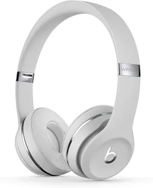 Beats Solo3 Wireless On-Ear Headphones - Satin Silver (Renewed)