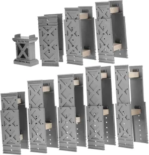 BESPORTBLE 9pcs Train Track Bridge Support Decorative Train Bridge for Creative Track Building for Miniature