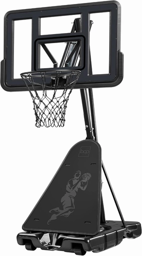 Best Choice Products 4.4-10ft Adjustable Regulation Basketball Hoop, Portable Goal w/Shatterproof Backboard, Ball Return, Base Gel