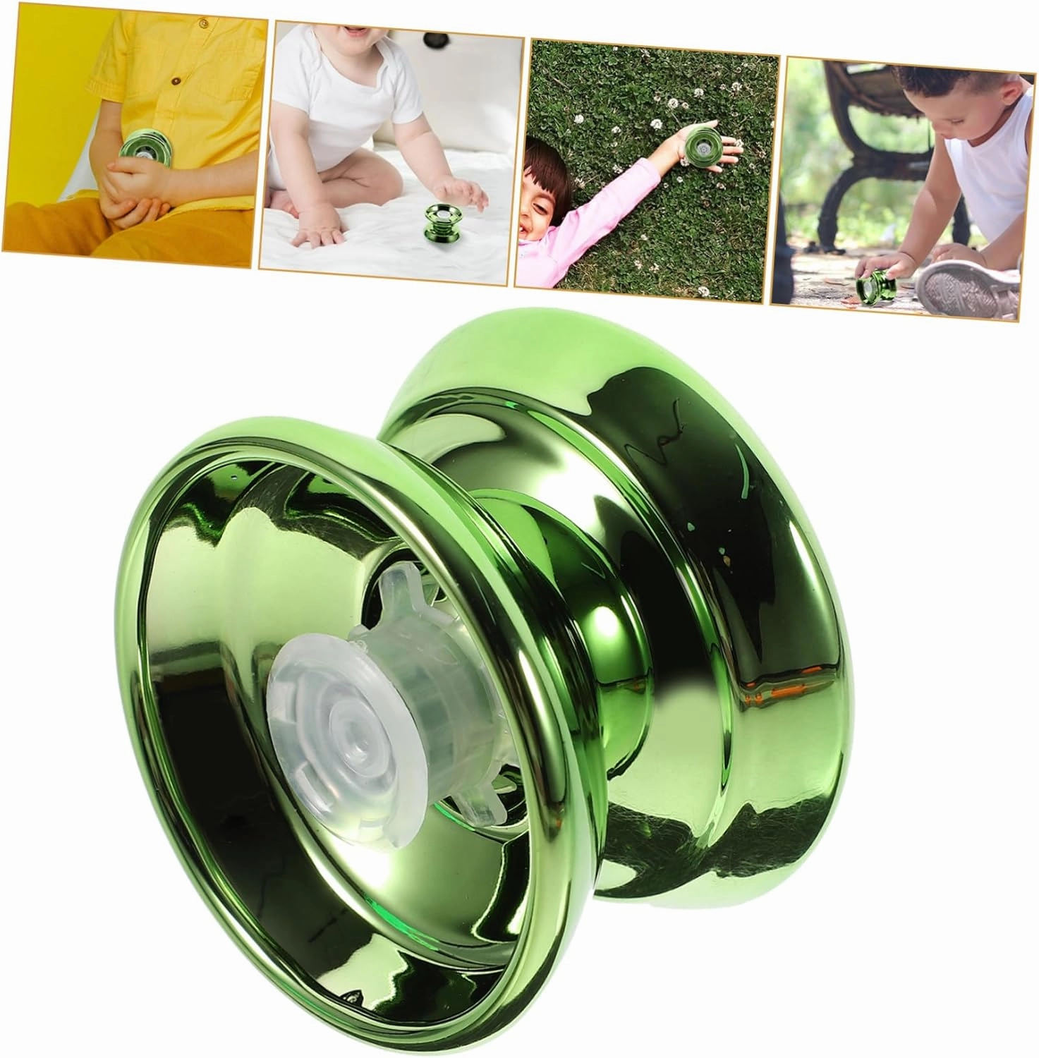 BESTonZON 4sets Professional Unresponsive Yo-yo for Beginners Advanced Players Sturdy Metal Design for Tricks Portable Educational Toy for Boys and Girls Adults