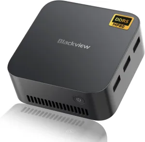Blackview Mini PC MP80 Intel Alder Lake N95(up to 3.4GHz), Mini Computer 16GB DDR5 512GB SSD, Mini Desktop Computers Support 4K Triple HDMI Display, Small PC WiFi/BT/Office/Remote Work