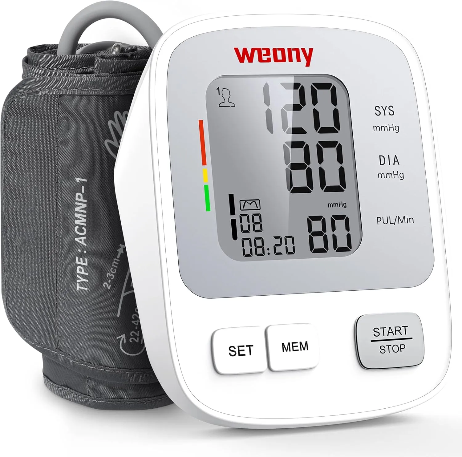 Blood Pressure Monitor for Home Use, Adjustable Upper Arm Blood Pressure Cuffs 9-17in, 198 Sets Memory Automatic Arm Blood Pressure Monitor, Digital Blood Pressure Machine Include USB Cable