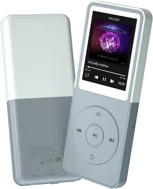 Bluetooth Mp3 Player, Classic Portable Mp3 & Mp4 Players for Kids,HiFi Music Player with Video Play,FM Radio,Recording,E-Book,Alarm Clock,Mp3 Play up to 50 Hours with SD Card Slot Grey 16GB