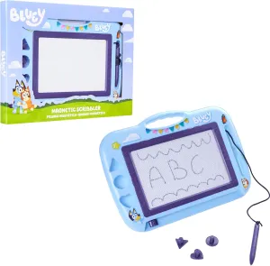 Bluey Magnetic Drawing Board for Kids, Magic Scribbler Educational Learning Toy, Doodle Pad with Stamps Toddler Learning Activities - Fun Gifts for Kids