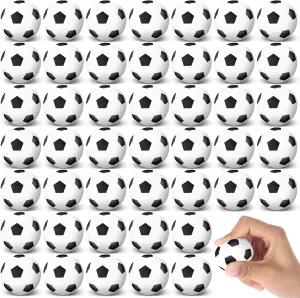 Blulu 48 Pcs Mini Soccer Stress Balls Bulk 1. 6 Inch Small Foam Balls for Kids Stress Relief Relaxation Soccer Party Favors Sport Team Gifts Party Bags Fillers Decoration School Carnival Reward