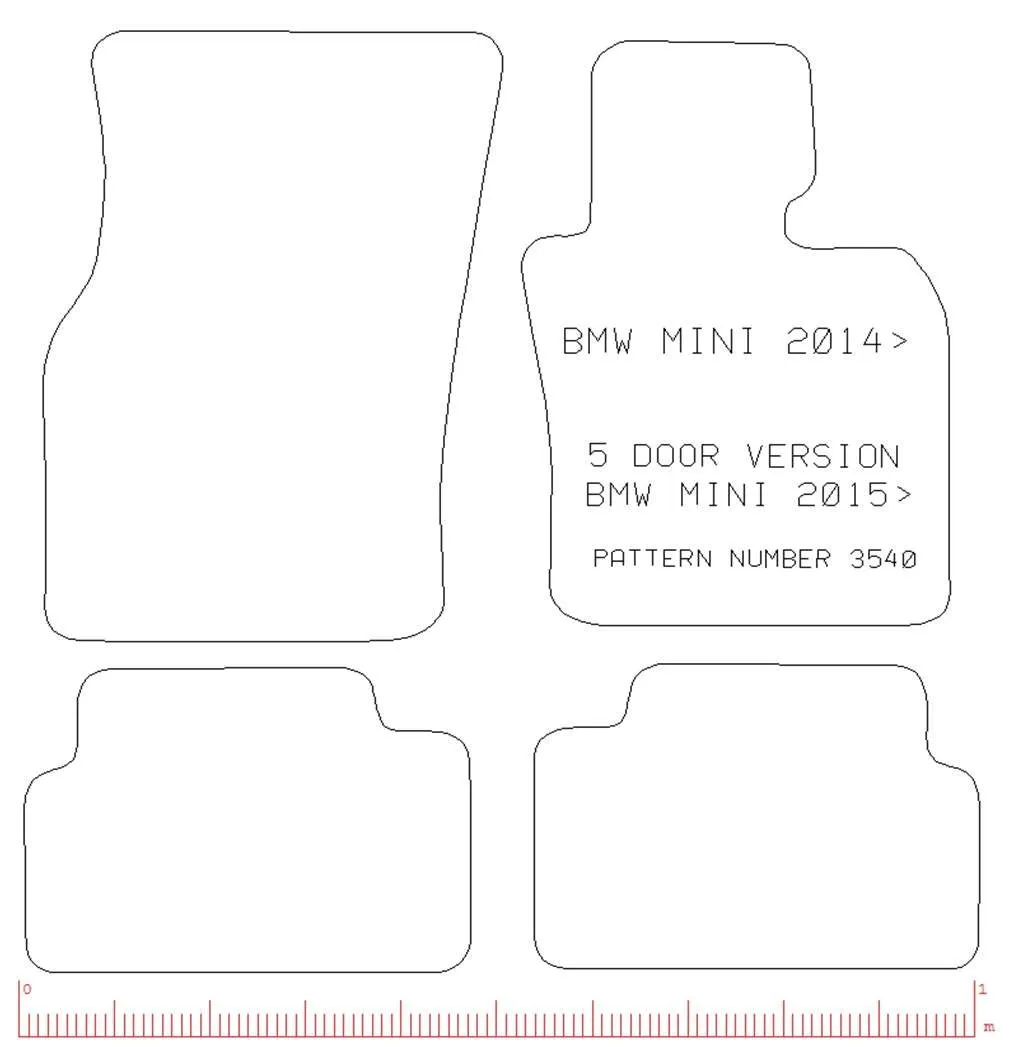 BMW MINI Mini 2015> 5 Door Version (F55)  - Tailored Car Carpet Car Mats