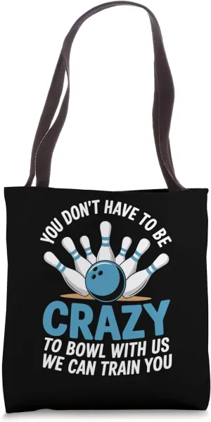 Bowler amateur bowling players bowling sport Funny Bowling Tote Bag