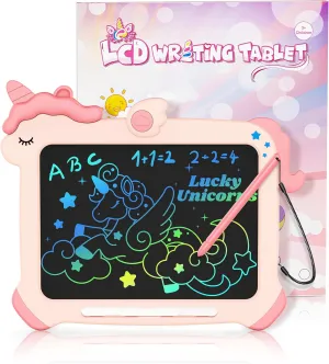 bravokids LCD Writing Tablet for Kids,Toys for 2 3 4 5 6 Year Old Girl Gifts,8.5 Inch Toddler Doodle Board Drawing Tablet, Unicorn Toys, Christmas Birthday Gifts (Pink)