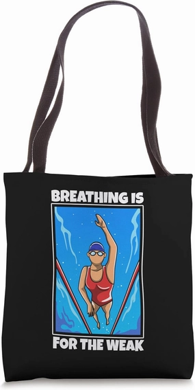 Breathing is for the weak Tote Bag
