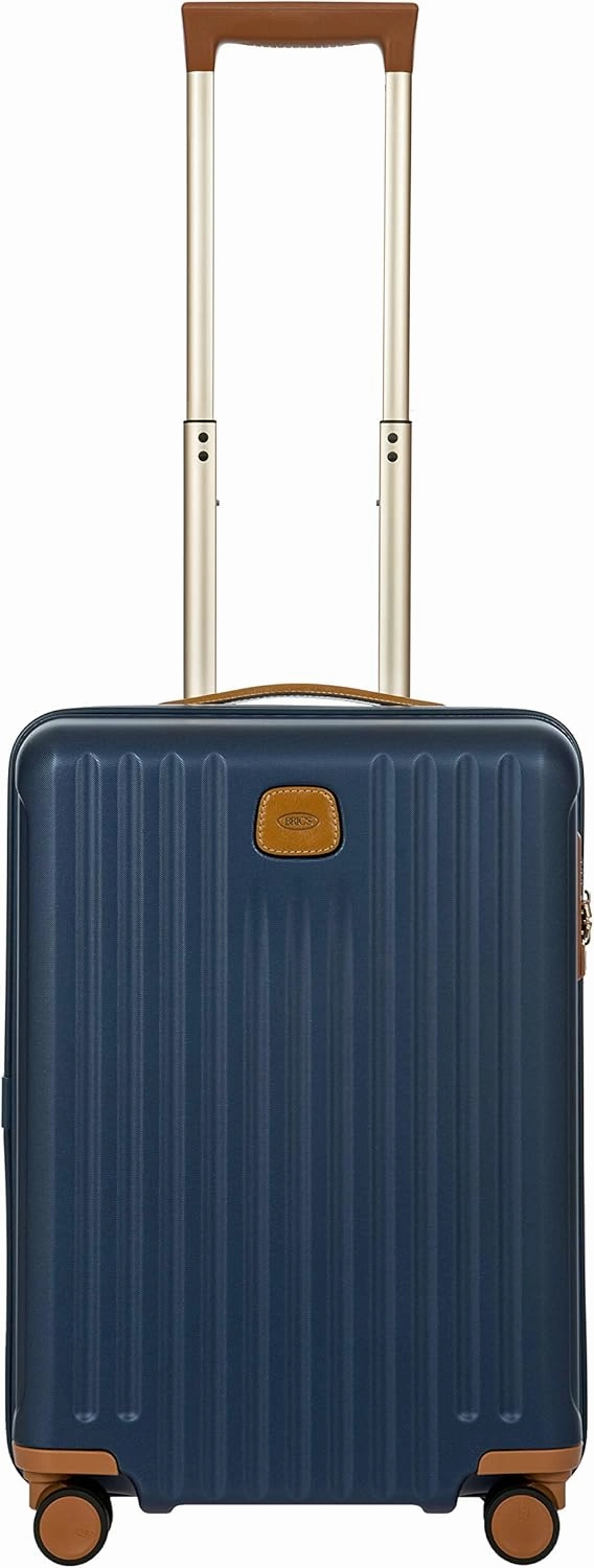 Bric's Capri 2.0 21-Inch Spinner - Luxury Carry On Luggage With Spinner Wheels - Lightweight Suitcases with Wheels Made From Durable Polycarbonate - Matte Blue
