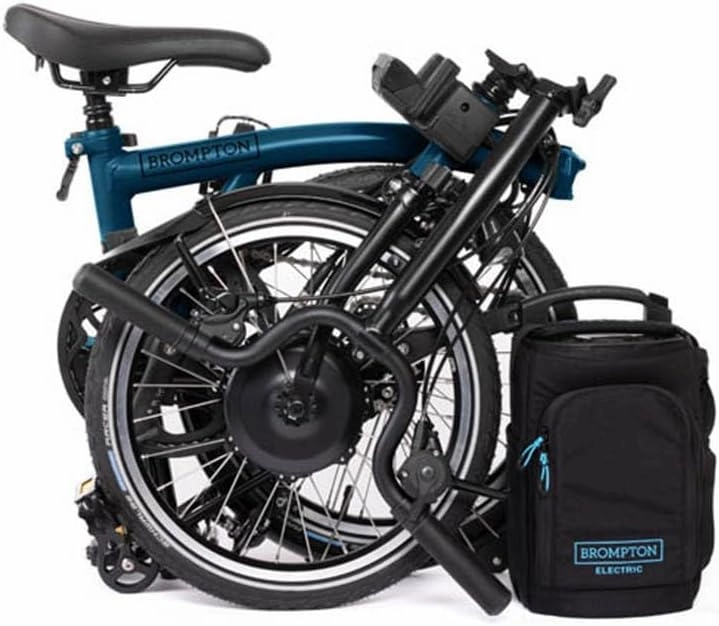 Brompton Electric Folding Bike for Adults C Line 12-Speed | Compact, Lightweight, Pedal-Assist Commuter E-Bike