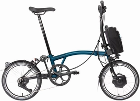 Brompton Electric Folding Bike for Adults C Line 12-Speed | Compact, Lightweight, Pedal-Assist Commuter E-Bike