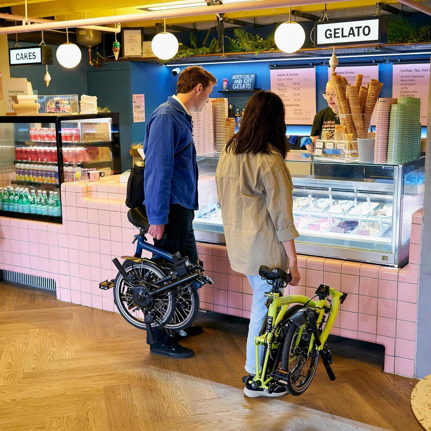 Brompton Electric Folding Bike for Adults C Line 12-Speed | Compact, Lightweight, Pedal-Assist Commuter E-Bike