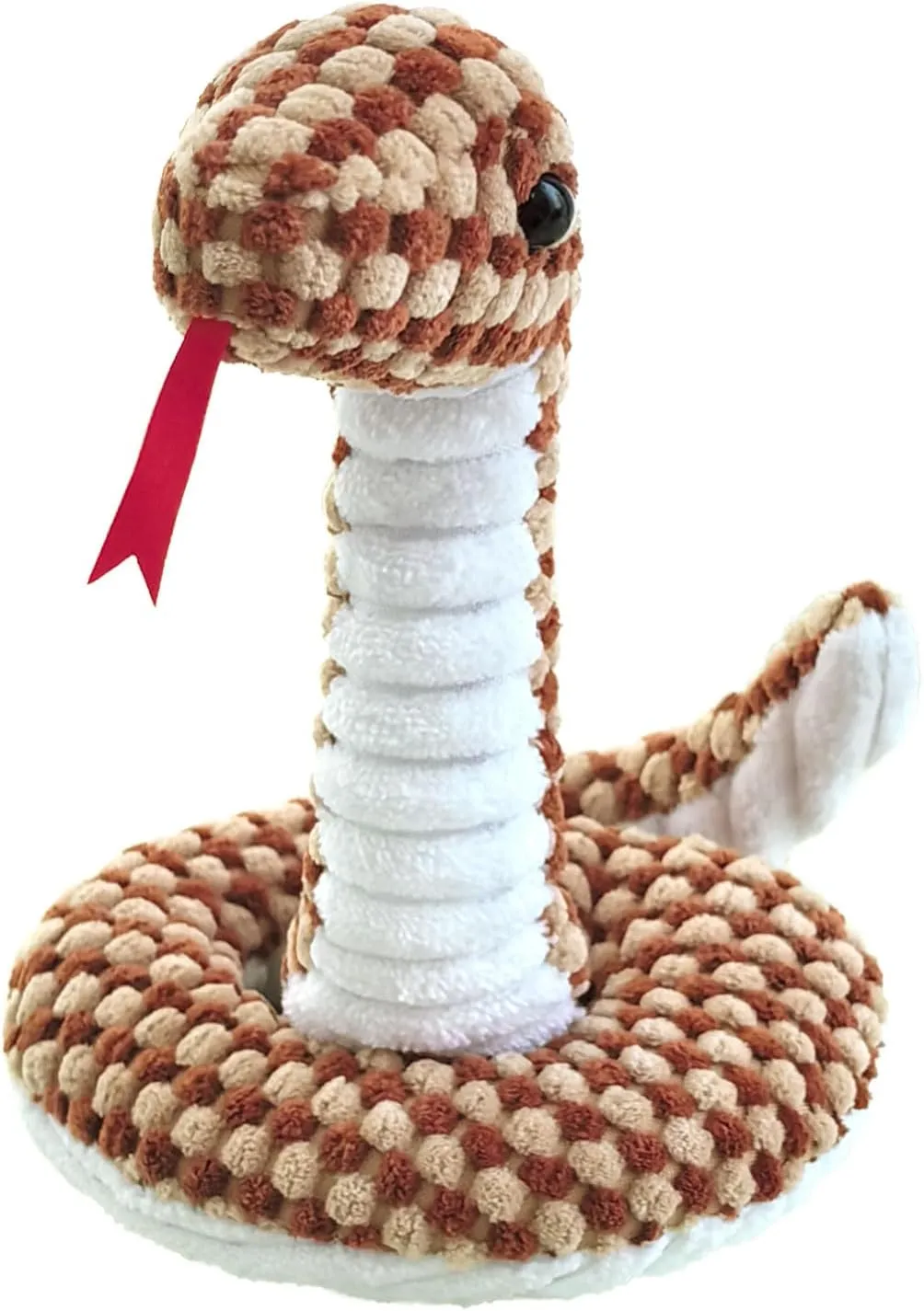 Brown Snake Plush Stuffed Animal Toy, Soft Cuddly Plushie Hugger Toy for Boys & Girls, Gifts for Girlfriend or Kids, 17 Inches