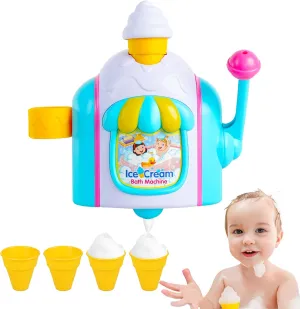 Bubble Ice Cream Maker Bath Toy for Toddler Kids Age 3-8