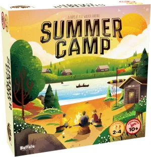 Buffalo Games - Summer Camp - Competative Family Game Night Game - Deck Building Racing Game - Classic Summer Camp Activities - Ages 10 and Up