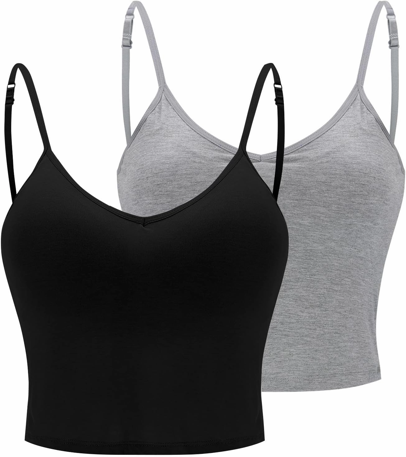 Built in Bra Tank Tops for Women Chest Pad Without Wearing Bra One Tank Top Yoga Camisole Tops Women Built in Bras
