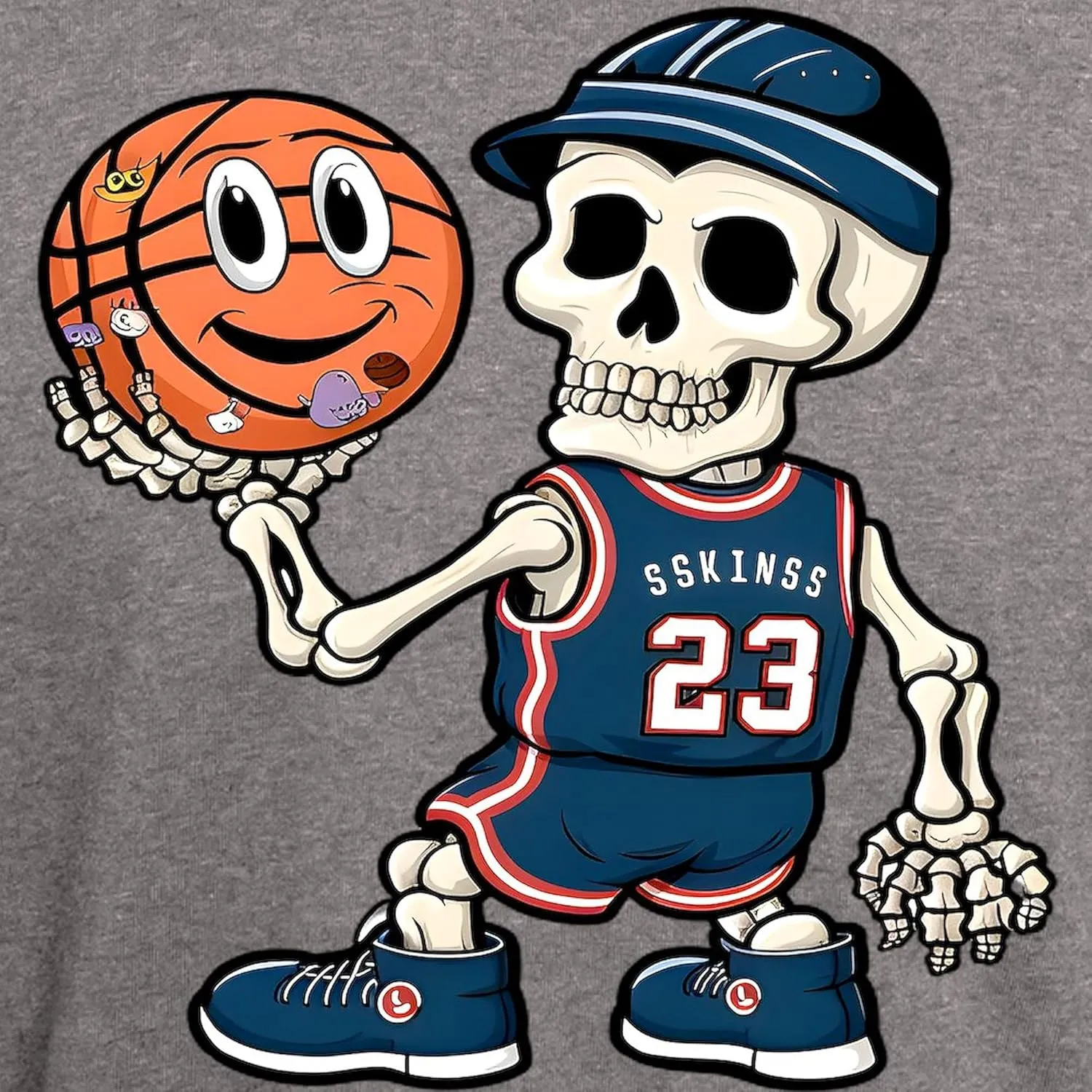 CafePress A Humorous and Creative Basketball Play Men's Classic T Shirt Men's Fitted Graphic T-Shirt