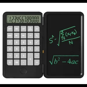 Calculator 12 Digit Calculator with Writing Table 6.5 Inch LCD Display Writing Board Calculators for Students Tax Calculators Office(D)