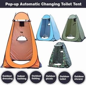 Camping Tents Instant Portable Outdoor Shower Tent Pop Up Tent Changing Room Privacy Tent Toilet Tent Camp Toilet Rain Shelter for Camping and Beach Pop-Up Tents