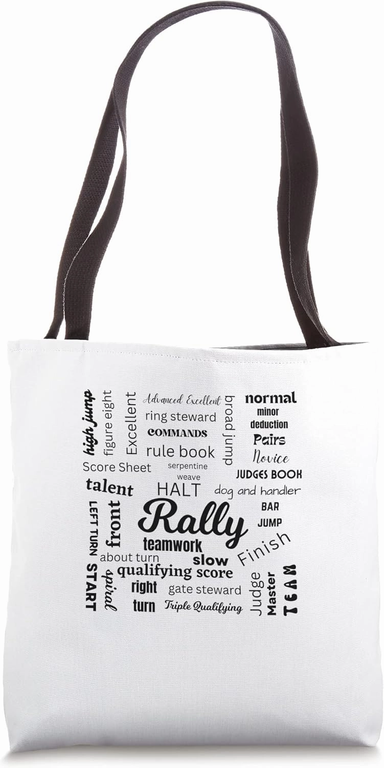 Canine Rally Obedience Trainers Gear Tote Bag