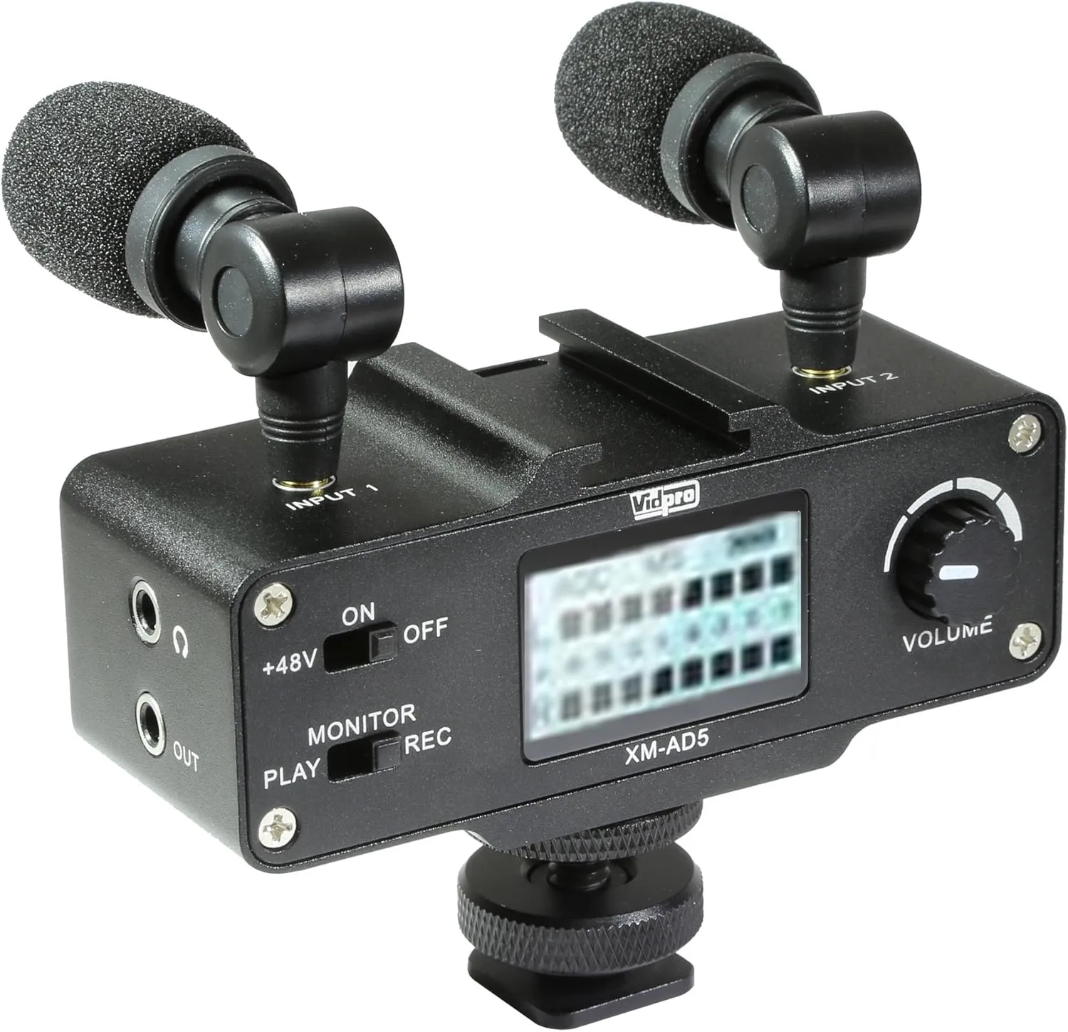 Canon G2000 Camcorder External Microphone Vidpro XM-AD5 Mini Pre-Amp Smart Mixer with Dual Condenser Microphones for DSLRs, Video Cameras and Phones