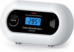 Carbon Monoxide Detector Alarm, KARUOTOP Portable 10-Year Battery CO Alarm with Digital LCD Display, Battery Powered CO Detector for Home, Office and Travel