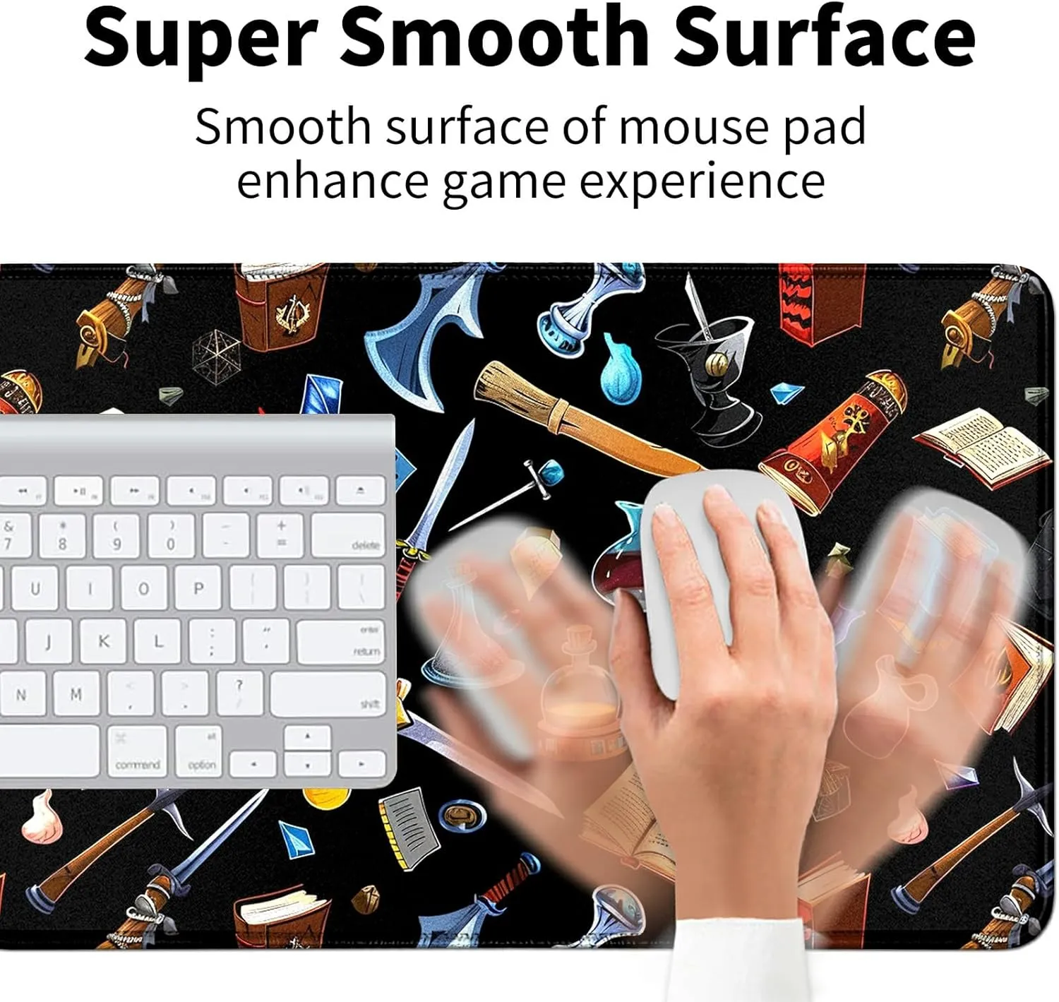 Cartoon Chemical Ware Card Mat for MTG & TCG Playmat Mouse Pad,23.6" x 13.8" Game Mat Trading Card Game Playmats Table Mat Perfect for Card Games Video Games Computer Office
