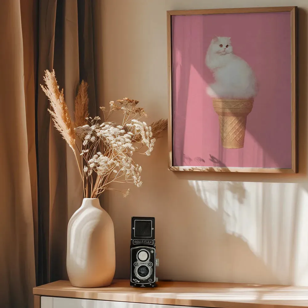 Cat Ice Cream Pink
