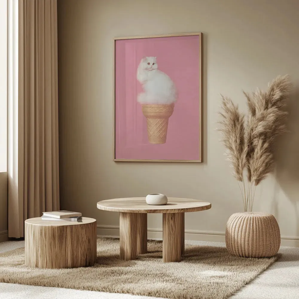 Cat Ice Cream Pink