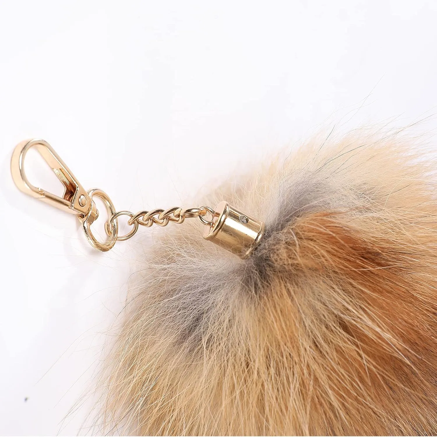 Cat Wolf Fox Ears and Tail Set for Kids Fluffy Fox Tail Cosplay Party Wolf Costume Fox Tail Keychain Halloween