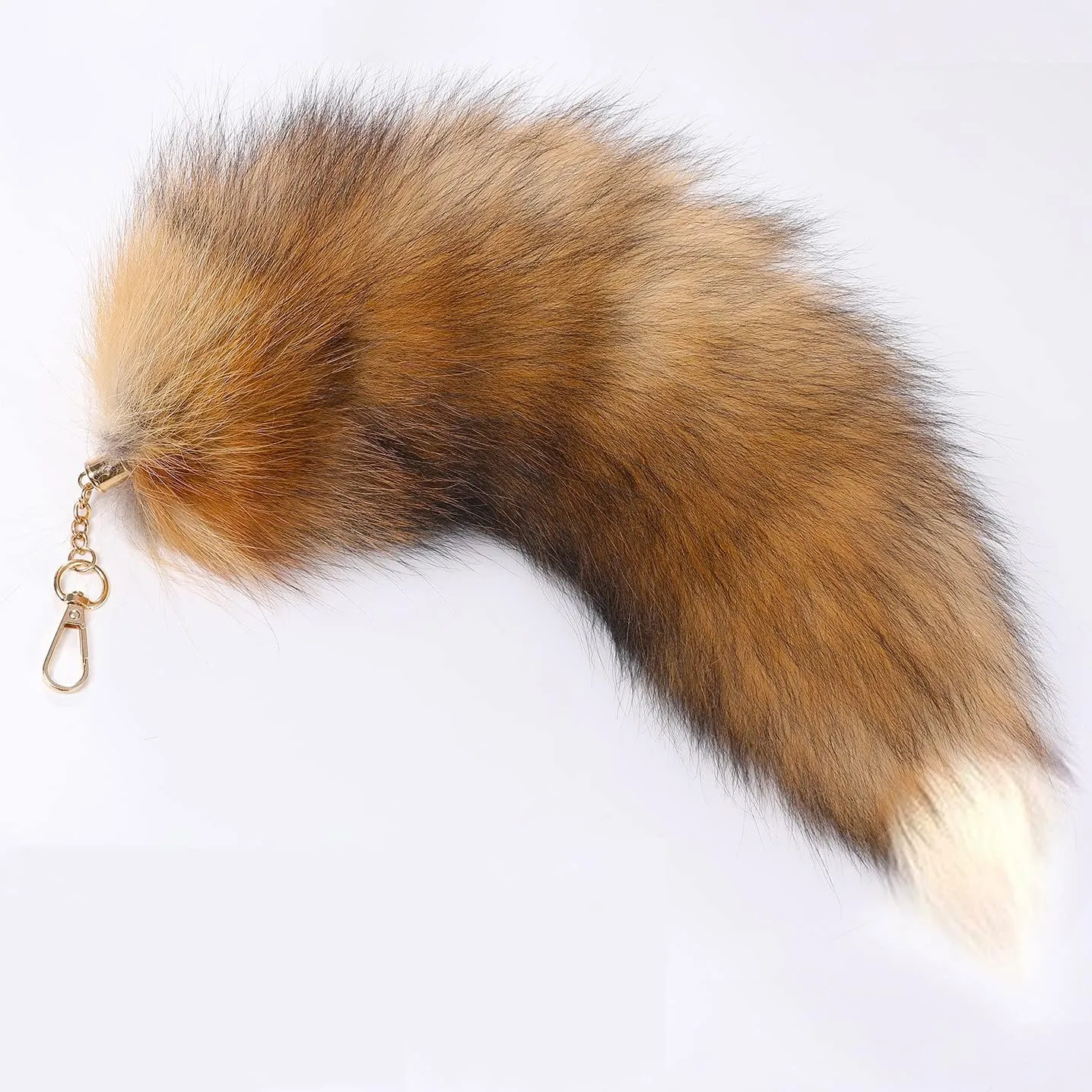 Cat Wolf Fox Ears and Tail Set for Kids Fluffy Fox Tail Cosplay Party Wolf Costume Fox Tail Keychain Halloween