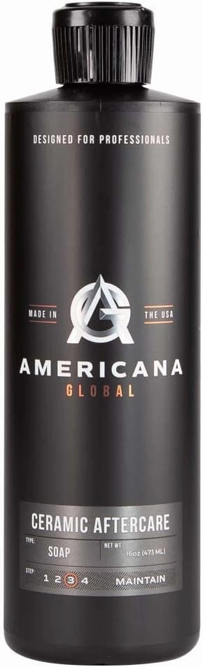 Ceramic Aftercare Soap (16 fl. oz) – pH Neutral 2-in-1 Car Shampoo for Ceramic Coatings, Made in USA, High Foaming, Safe on All Surfaces, Boosts Hydrophobic Protection