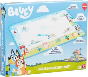Character Options BLUEY AQUAMAGIC Art MAT, Preschool Toys, Mess Free Creative Play, Gift for 2-5 Year Old