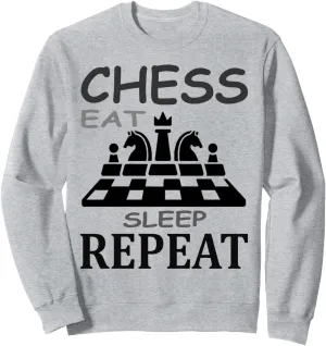Chess Play T-Shirt Chessboard Chess Mat Gift Idea Sweatshirt