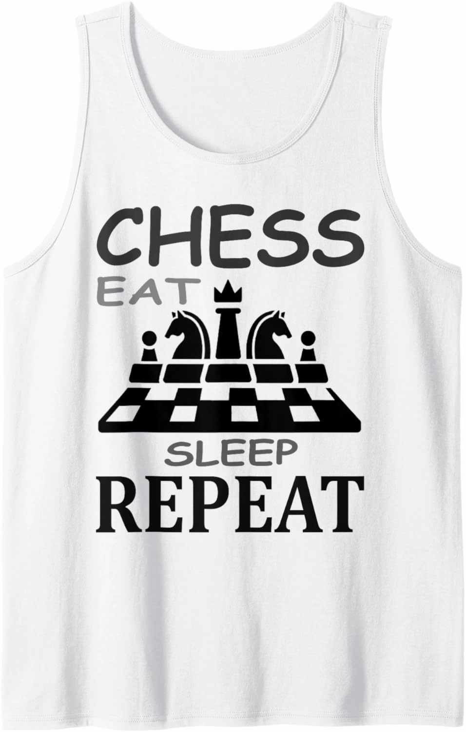 Chess Play T-Shirt Chessboard Chess Mat Gift Idea Tank Top