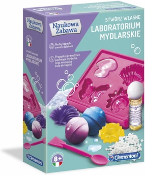 Clementoni 60949 Scientific Fun Soap Laboratory Educational Kit for Children from 8 Years Old Polish Version