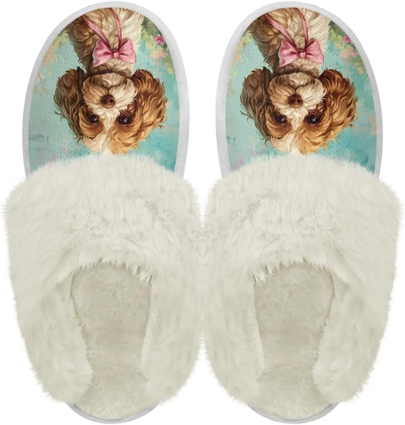 Coloranimal Womens Slippers Fuzzy Slippers Women Warm Slippers House Shoes with Soft Plush Comfy Bedroom Shoes Casual Winter Slippers