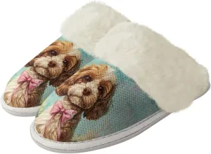 Coloranimal Womens Slippers Fuzzy Slippers Women Warm Slippers House Shoes with Soft Plush Comfy Bedroom Shoes Casual Winter Slippers