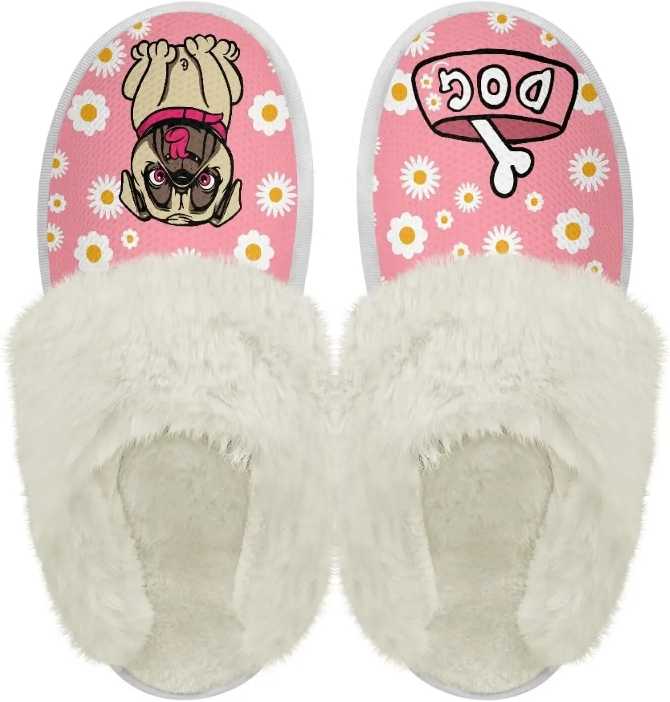 Coloranimal Womens Slippers Fuzzy Slippers Women Warm Slippers House Shoes with Soft Plush Comfy Bedroom Shoes Casual Winter Slippers