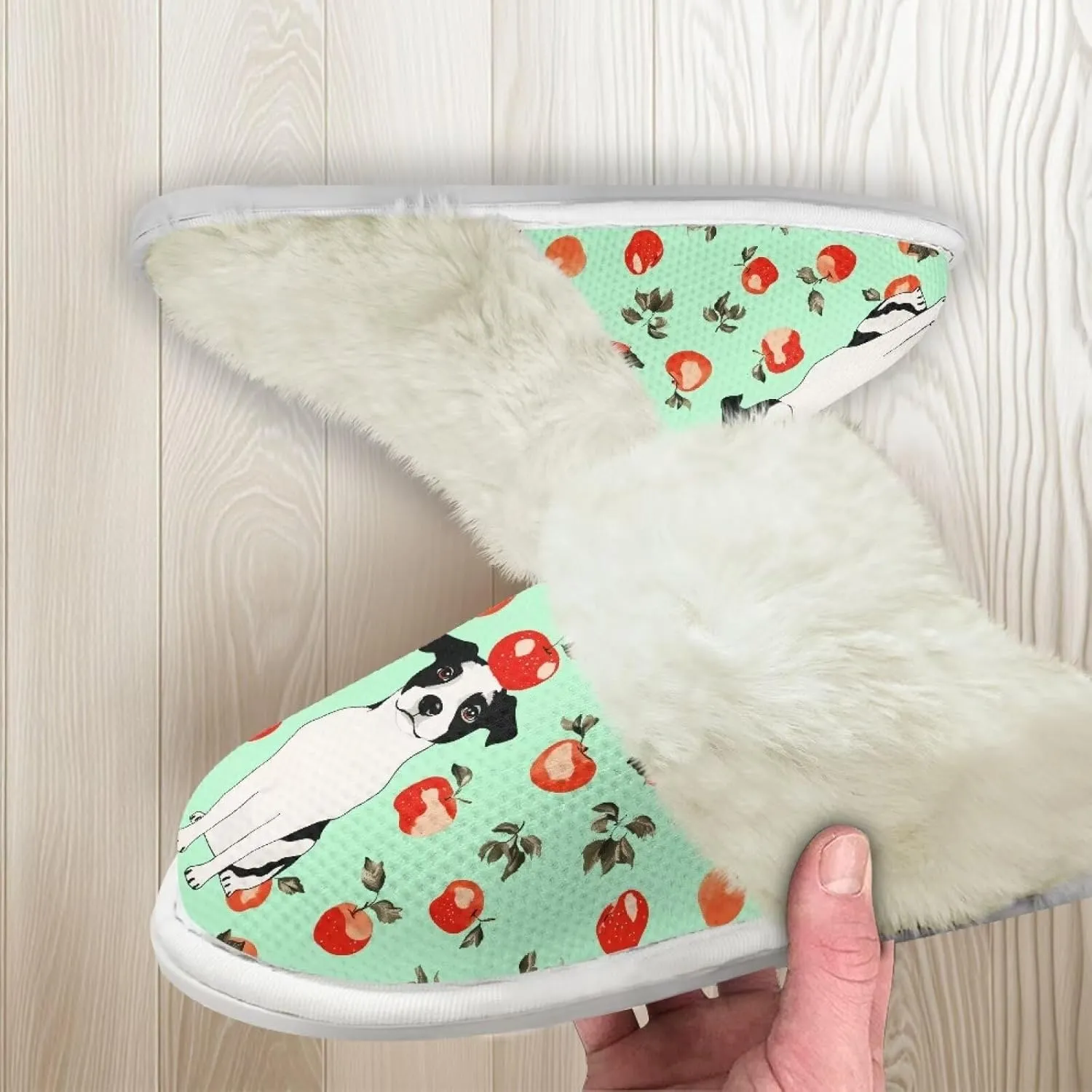 Coloranimal Womens Slippers Fuzzy Slippers Women Warm Slippers House Shoes with Soft Plush Comfy Bedroom Shoes Casual Winter Slippers