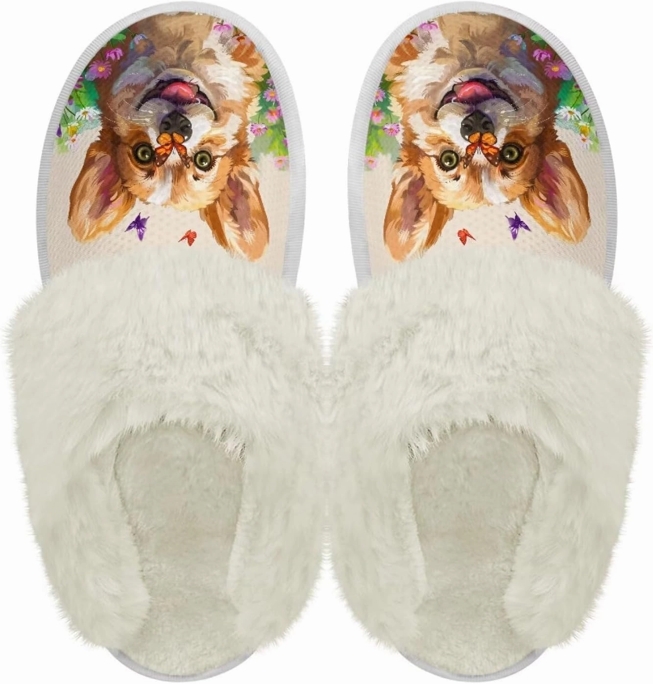 Coloranimal Womens Slippers Fuzzy Slippers Women Warm Slippers House Shoes with Soft Plush Comfy Bedroom Shoes Casual Winter Slippers